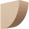Ekena Millwork 7"W x 14"D x 14"H Classic Durham Rough Cedar Woodgrain TimberThane Corbel, Primed Tan CORUR07X14X14DURRCPR - alternate 1